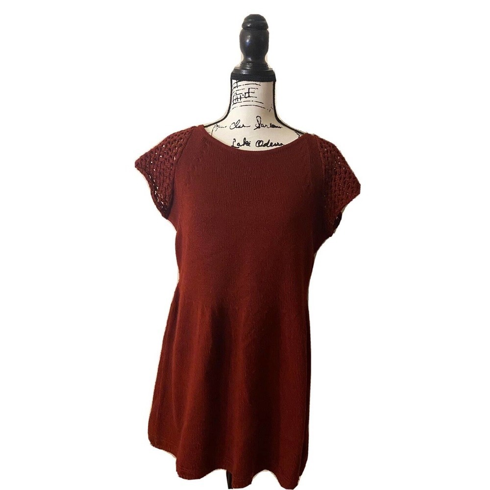 Women’s Hannah Sleeveless Boat Neck Maroon Sweater